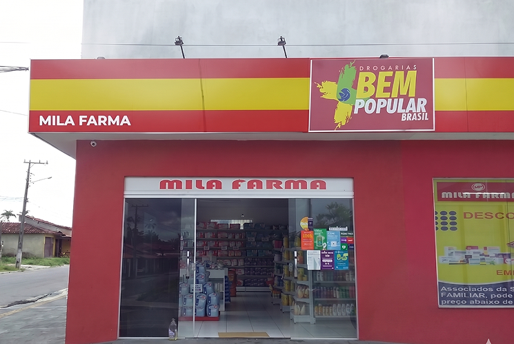 Fachada da loja Mila Farma + Popular em Capanema-PA